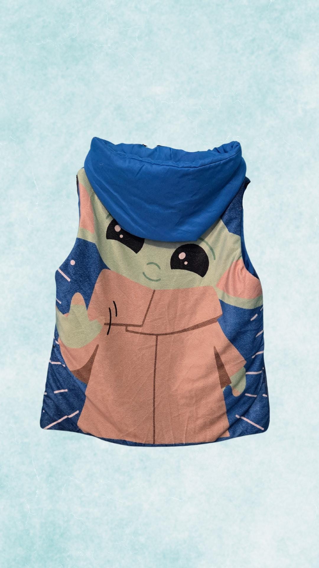 Handmade Baby Yoda-Inspired Padded Vest – Cozy and Galactic Style