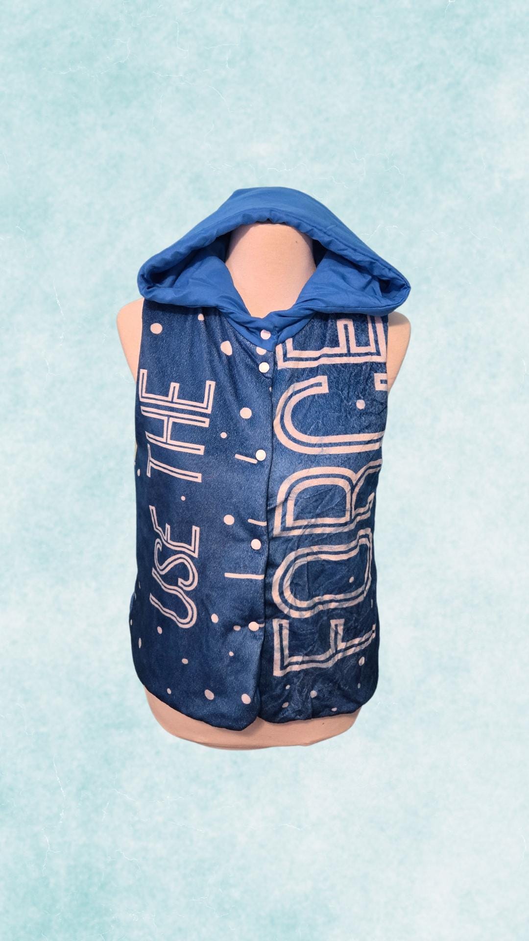 Handmade Baby Yoda-Inspired Padded Vest – Cozy and Galactic Style
