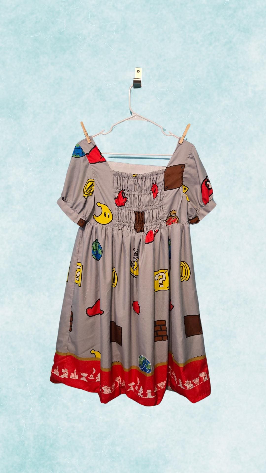 Handmade Gamer-Inspired Dress – Fun and Playful Retro Style